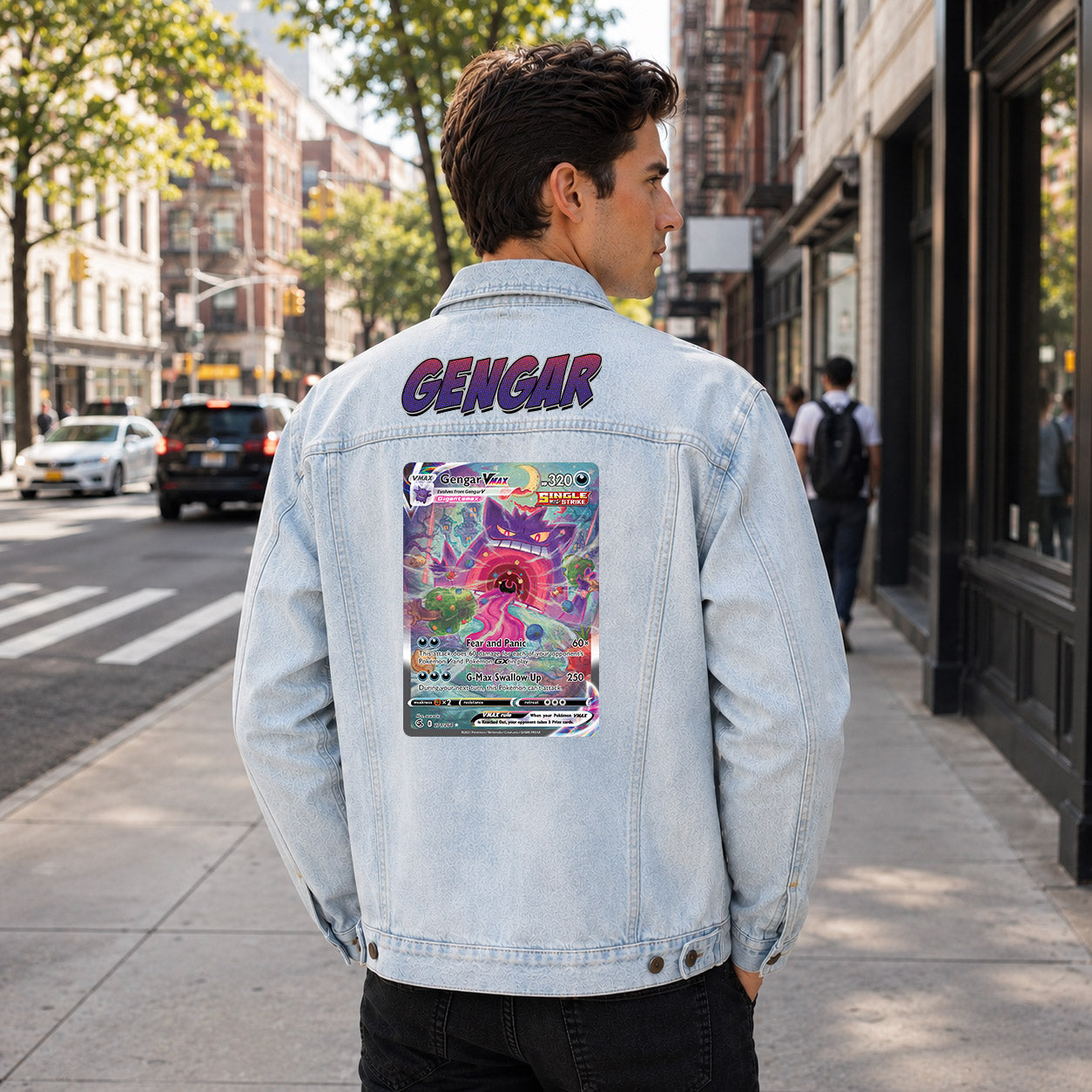 PKM Gengar Custom Lightweight Denim Jacket
