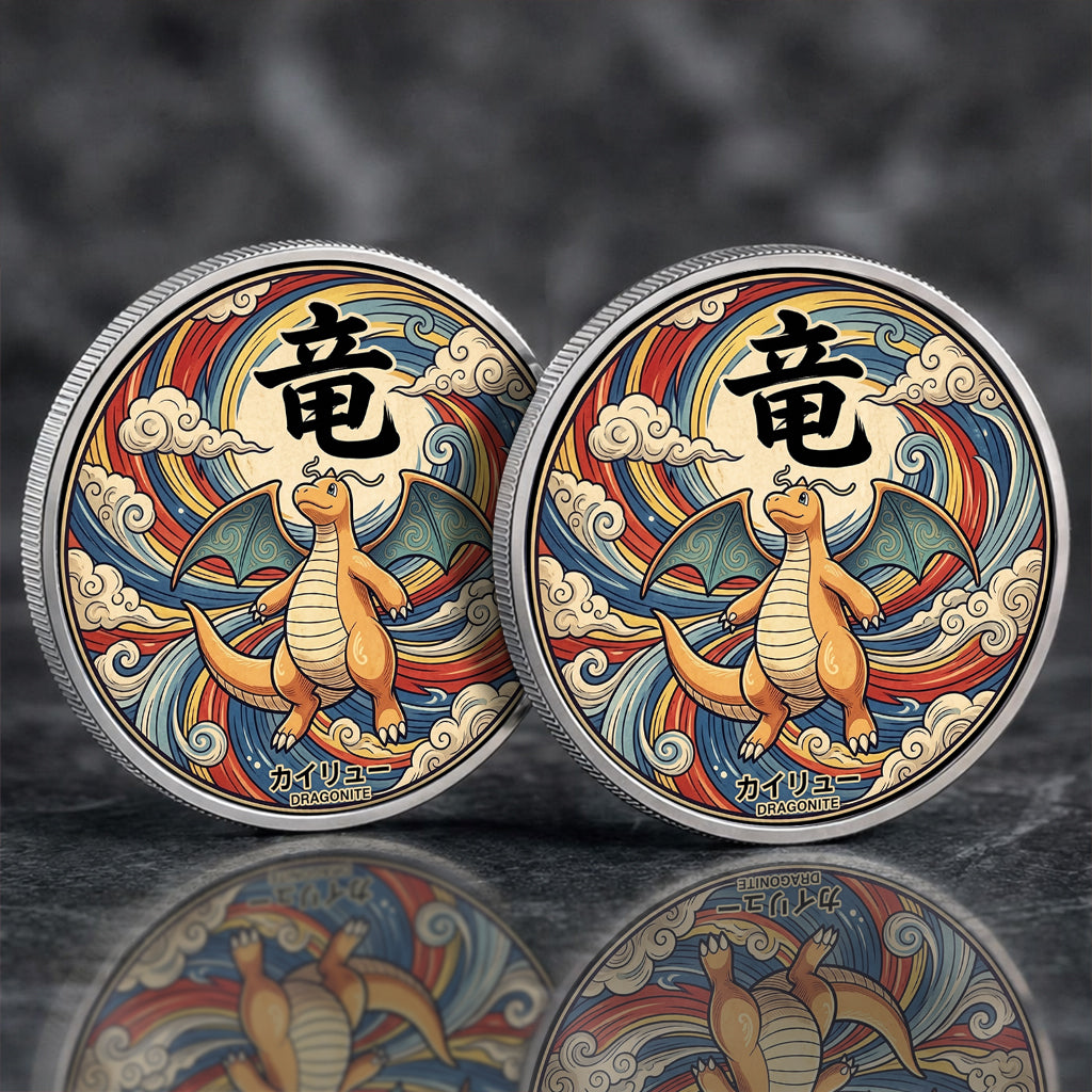 PKM Dragonite Kanji Commemorative Coin – Limited Edition Collector’s Coin