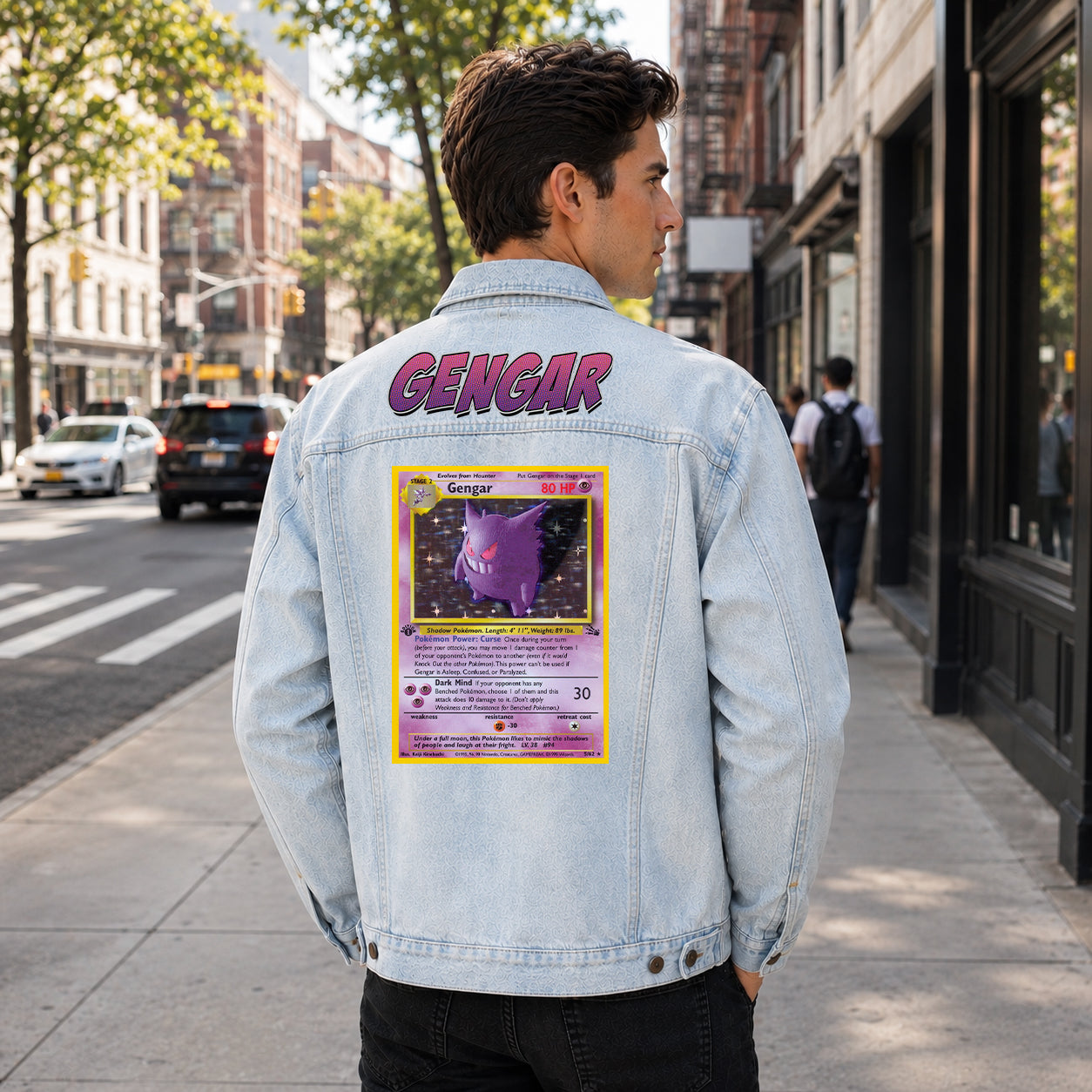 PKM Gengar Custom Lightweight Denim Jacket