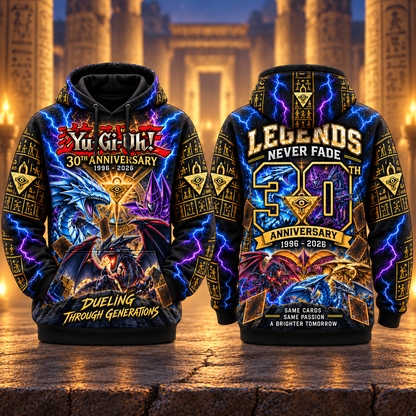 YGO 30th Anniversary AOP T-Shirt Sweatshirt Hoodie