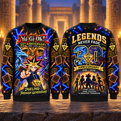 YGO 30th Anniversary AOP T-Shirt Sweatshirt Hoodie