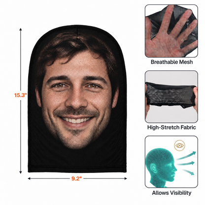 PKM Halloween Gengar Face Funny Costume Headwear - Personalized Balaclava Mask