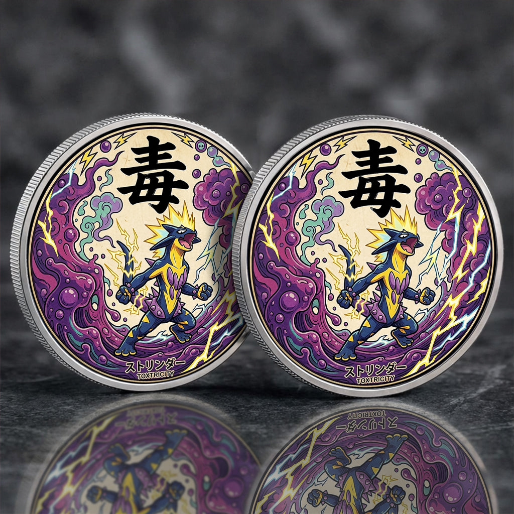 PKM Toxtricity Kanji Commemorative Coin – Limited Edition Collector’s Coin