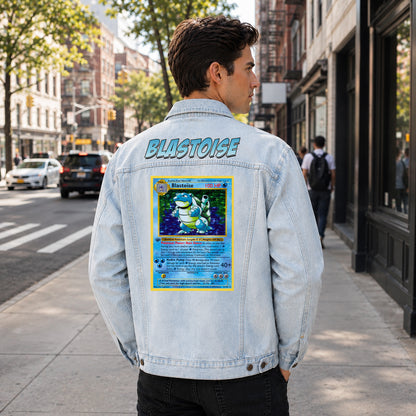 PKM Blastoise Custom Lightweight Denim Jacket