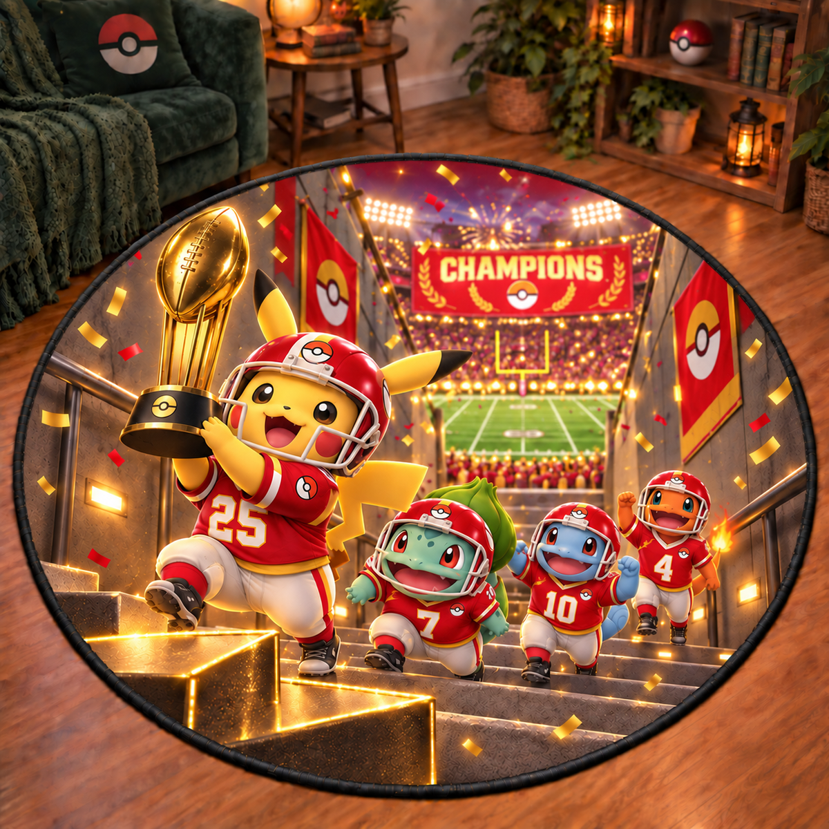 PKM Champion Celebration Custom Floor Mat