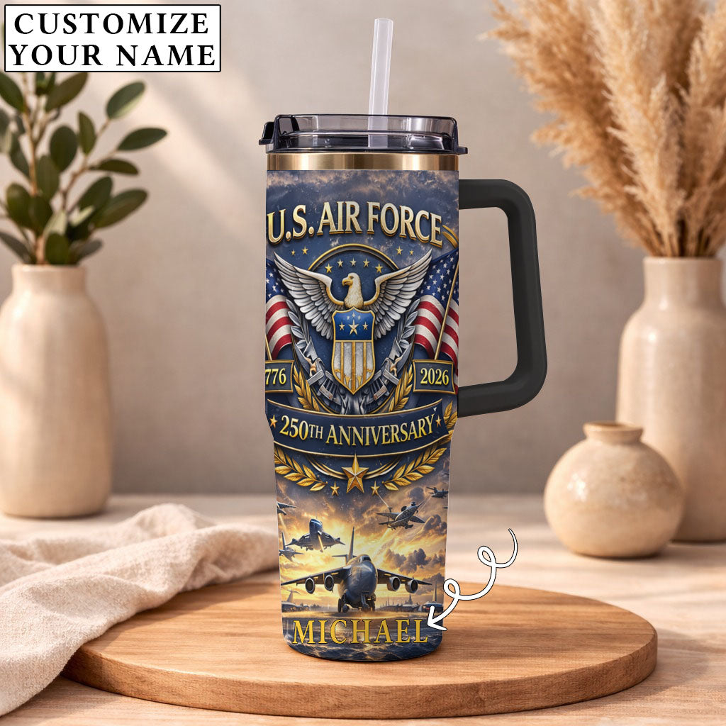 USA 250th Anniversary U.S. Air Force - Custom Name 40oz Tumbler
