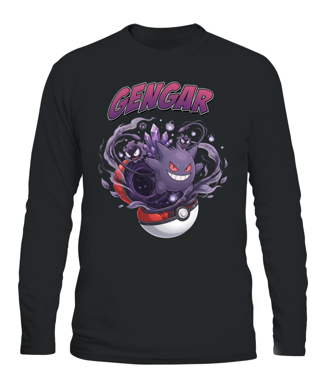 PKM Gengar Printed Graphic Sweatshirt T-Shirt