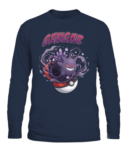 PKM Gengar Printed Graphic Sweatshirt T-Shirt