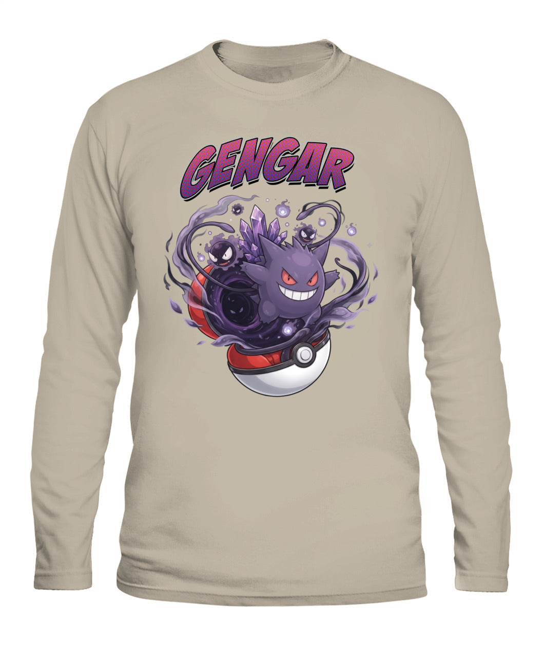 PKM Gengar Printed Graphic Sweatshirt T-Shirt