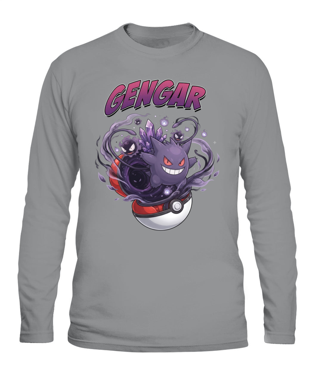 PKM Gengar Printed Graphic Sweatshirt T-Shirt