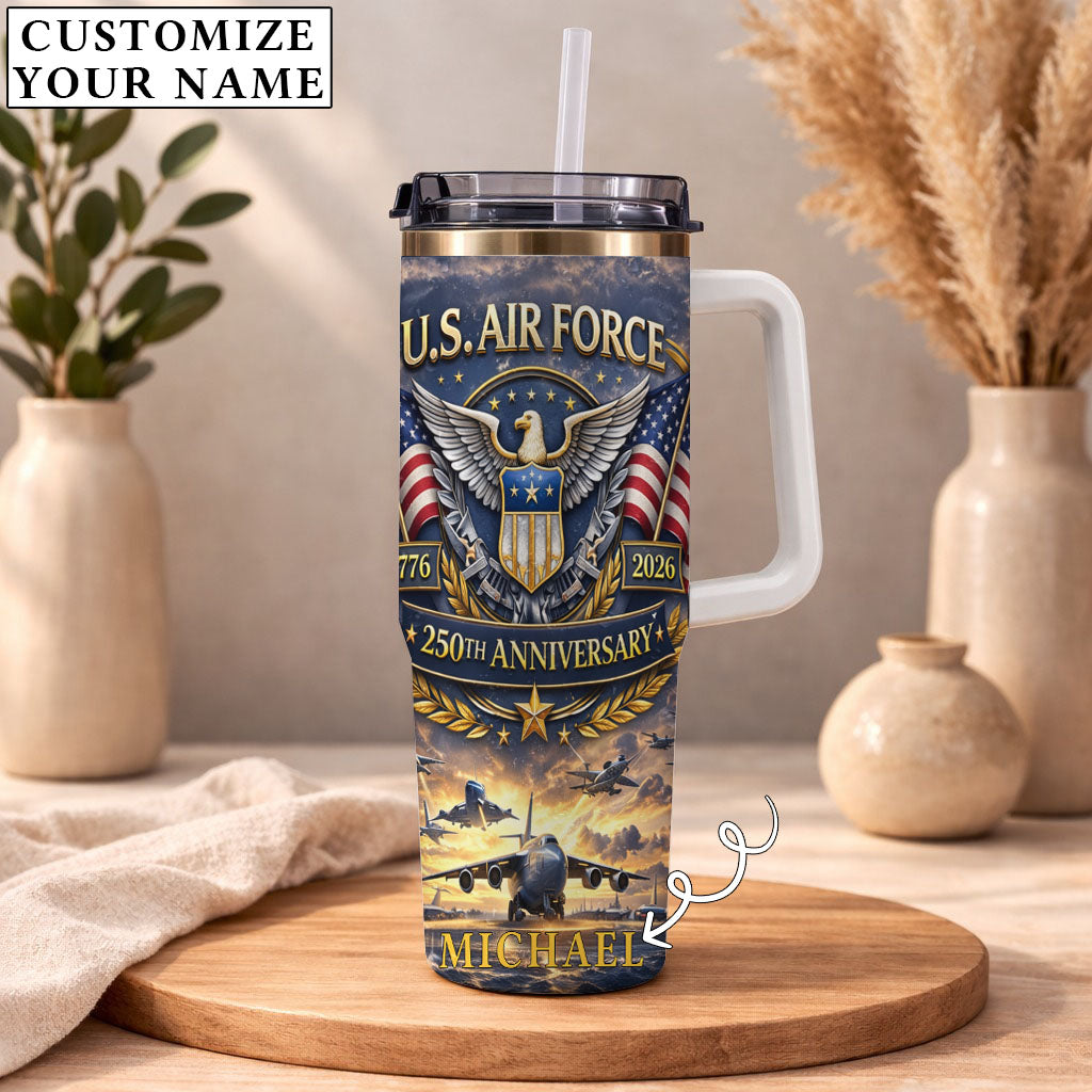 USA 250th Anniversary U.S. Air Force - Custom Name 40oz Tumbler