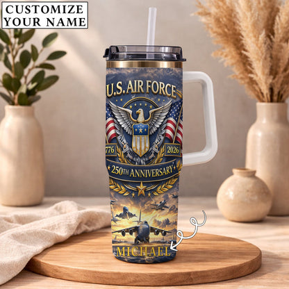 USA 250th Anniversary U.S. Air Force - Custom Name 40oz Tumbler