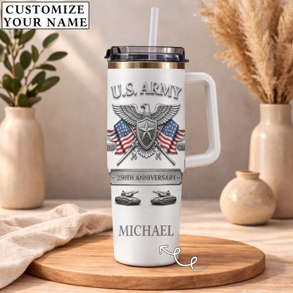 USA 250th Anniversary U.S. Army - Custom Name 40oz Tumbler