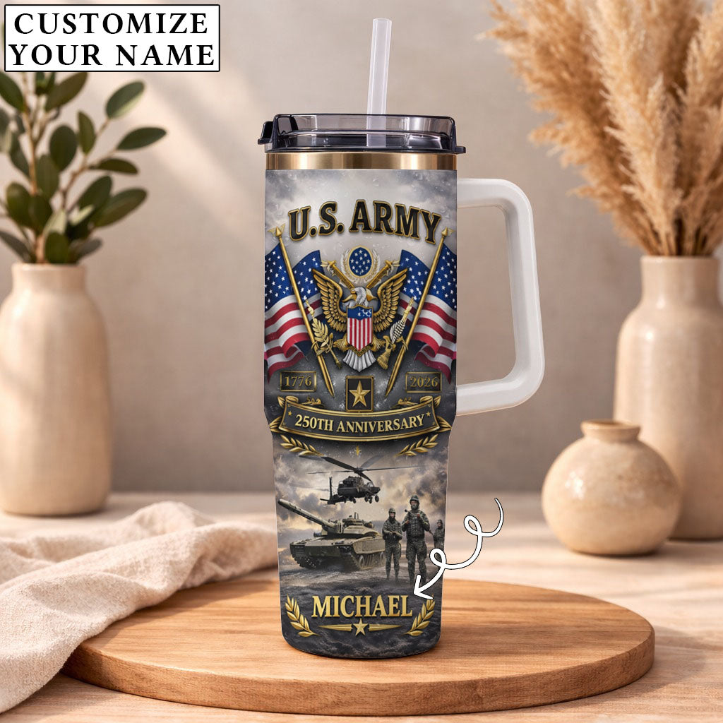 USA 250th Anniversary U.S. Army - Custom Name 40oz Tumbler