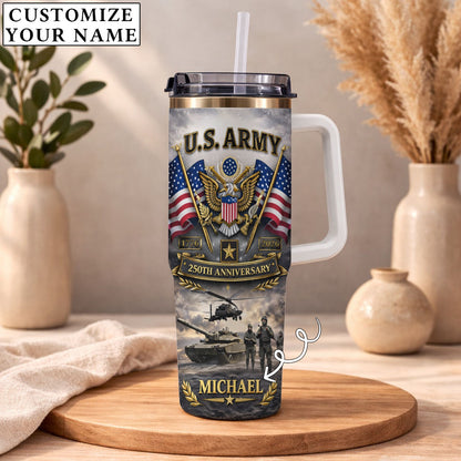 USA 250th Anniversary U.S. Army - Custom Name 40oz Tumbler