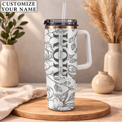 Mom With Kids Names - Personalized 40oz Tumbler