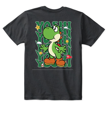 Classic Mario Yoshi Action 2-Side Printed Graphic Shirt