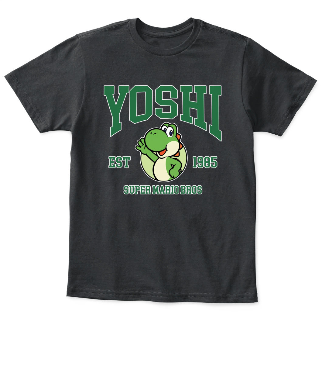 Classic Mario Yoshi Action 2-Side Printed Graphic Shirt