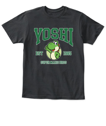 Classic Mario Yoshi Action 2-Side Printed Graphic Shirt
