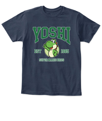 Classic Mario Yoshi Action 2-Side Printed Graphic Shirt