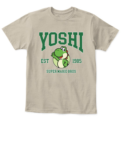 Classic Mario Yoshi Action 2-Side Printed Graphic Shirt
