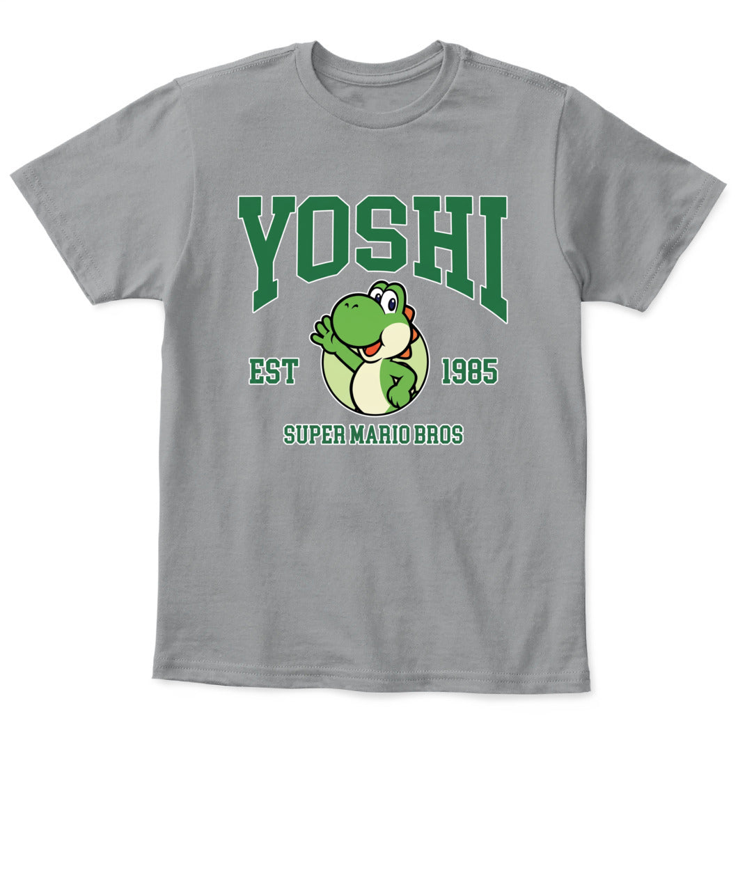 Classic Mario Yoshi Action 2-Side Printed Graphic Shirt