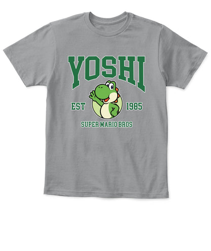 Classic Mario Yoshi Action 2-Side Printed Graphic Shirt