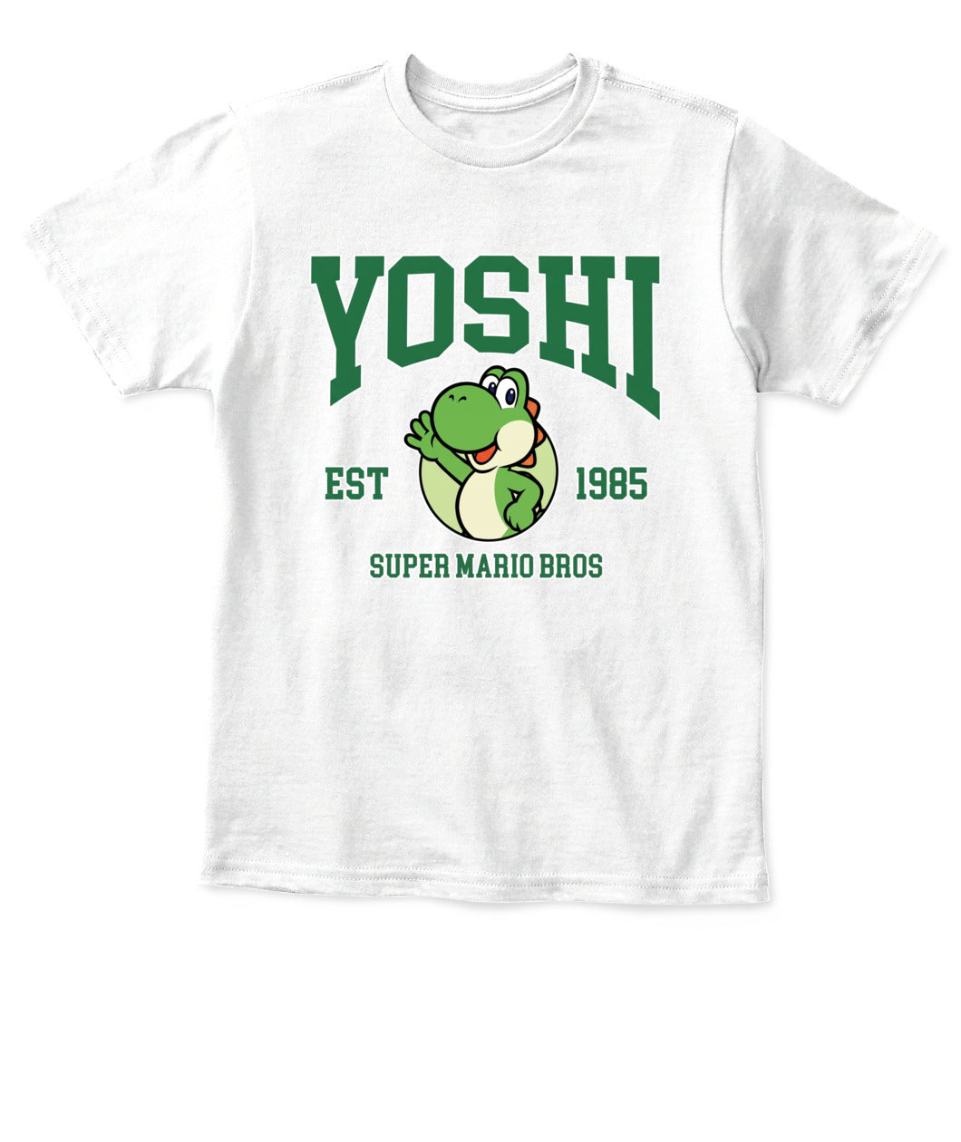 Classic Mario Yoshi Action 2-Side Printed Graphic Shirt