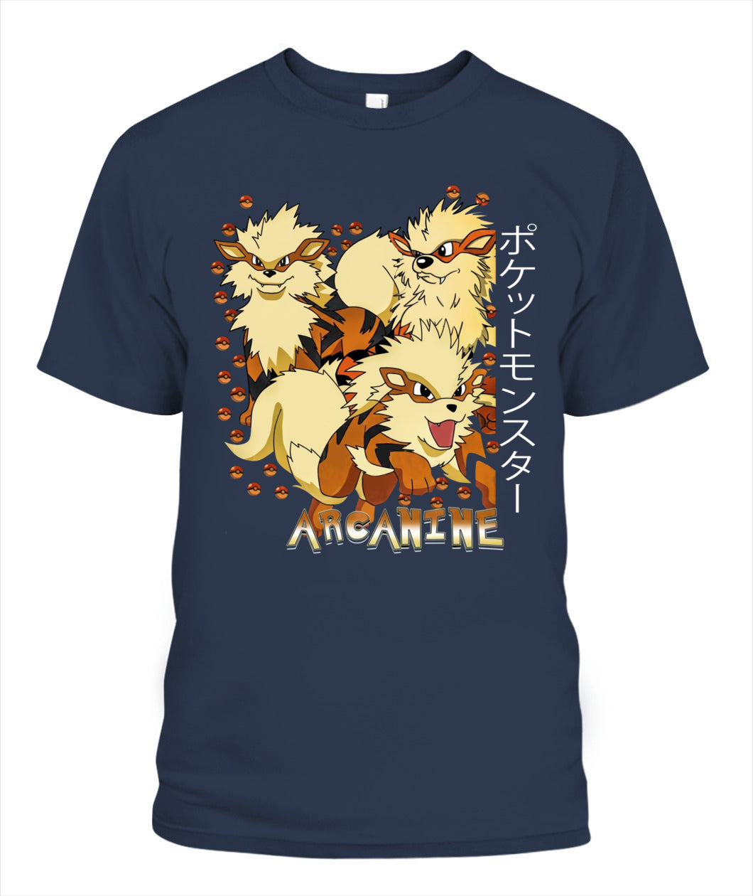 PKM Arcanine Printed Graphic Sweatshirt T-Shirt