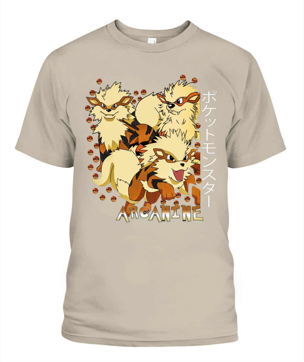 PKM Arcanine Printed Graphic Sweatshirt T-Shirt