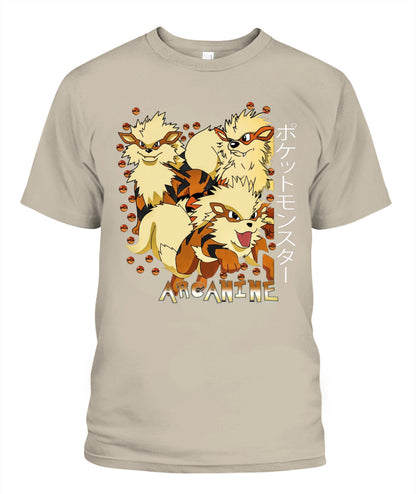 PKM Arcanine Printed Graphic Sweatshirt T-Shirt