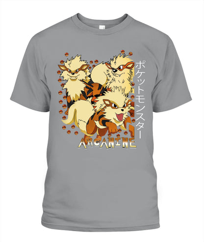 PKM Arcanine Printed Graphic Sweatshirt T-Shirt