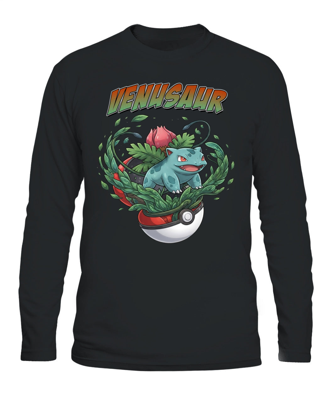 PKM Venusaur Printed Graphic Sweatshirt T-Shirt