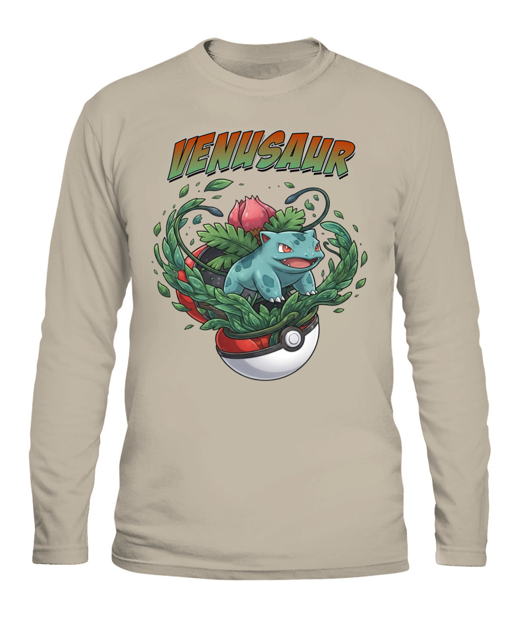 PKM Venusaur Printed Graphic Sweatshirt T-Shirt