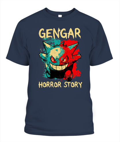 PKM Gengar Spooky Season Printed Graphic Sweatshirt T-Shirt