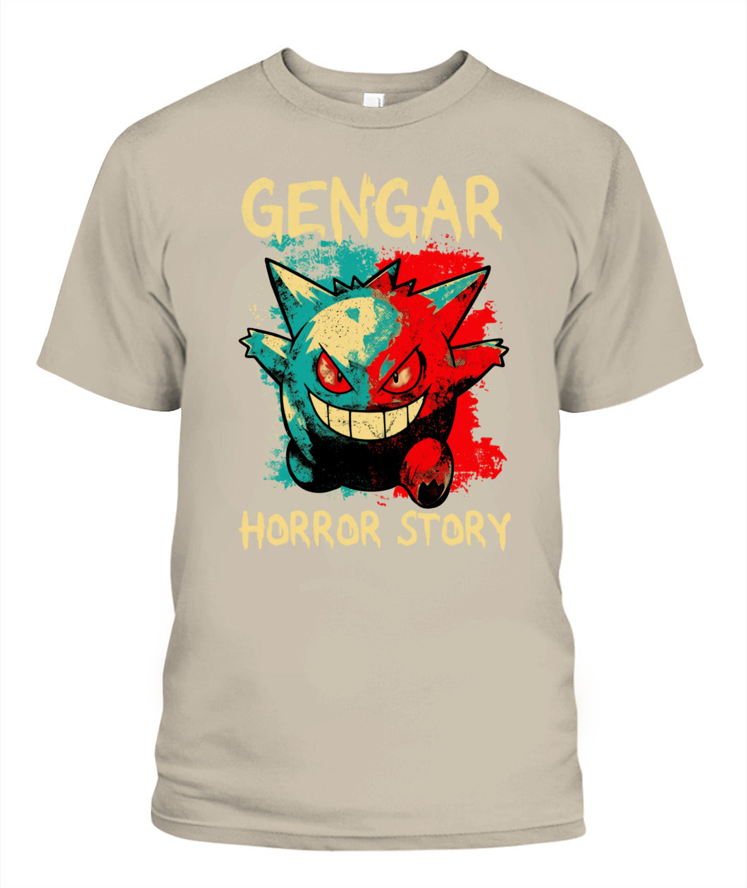 PKM Gengar Spooky Season Printed Graphic Sweatshirt T-Shirt