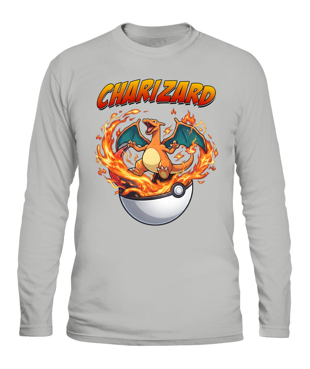 PKM Charizard Printed Graphic Sweatshirt T-Shirt