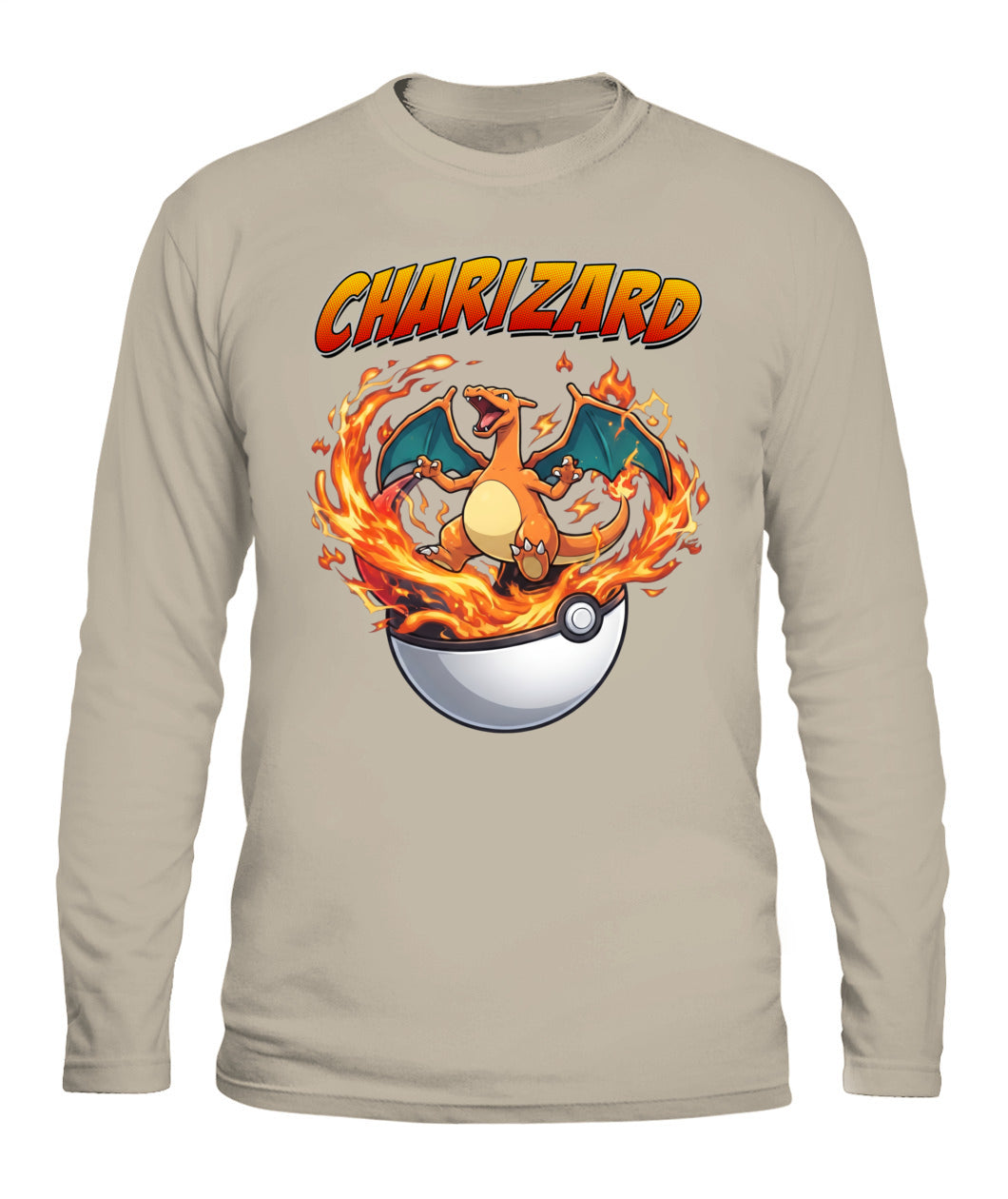 PKM Charizard Printed Graphic Sweatshirt T-Shirt