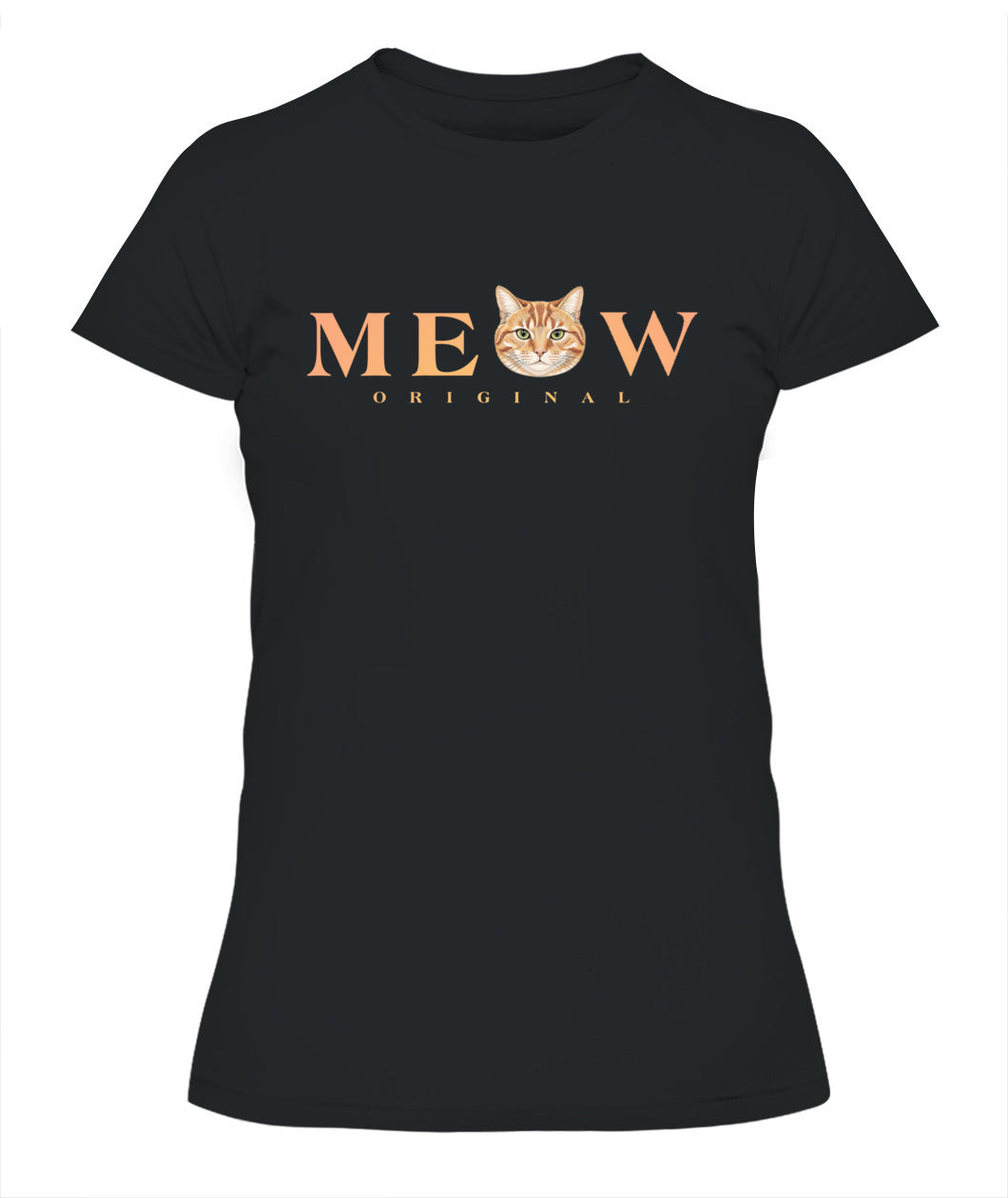 Personalized Meow Cat Photo Printed Graphic Sweatshirt T-Shirt