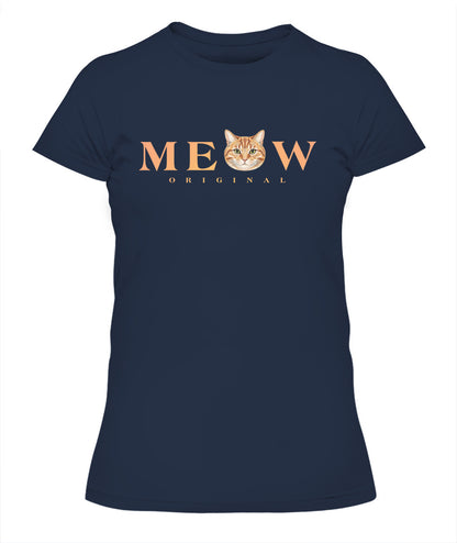 Personalized Meow Cat Photo Printed Graphic Sweatshirt T-Shirt