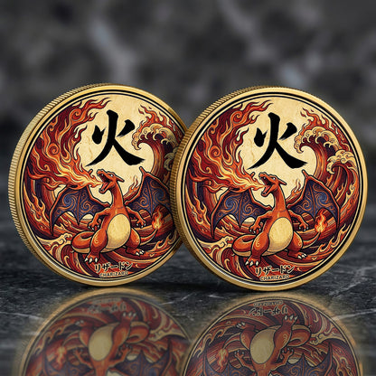 PKM Charizard Kanji Commemorative Coin – Limited Edition Collector’s Coin