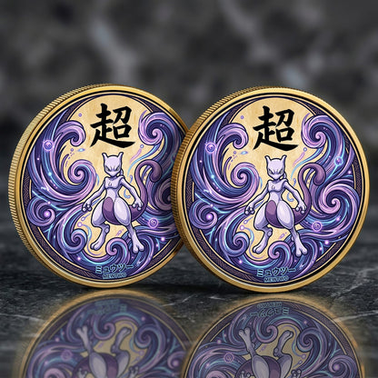 PKM Mewtwo Kanji Commemorative Coin – Limited Edition Collector’s Coin