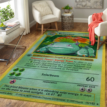 Venusaur Card Custom Rug