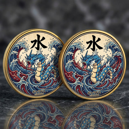 PKM Gyarados Kanji Commemorative Coin – Limited Edition Collector’s Coin
