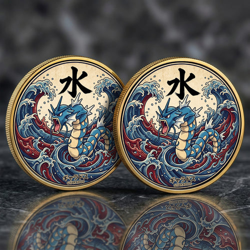 PKM Gyarados Kanji Commemorative Coin – Limited Edition Collector’s Coin
