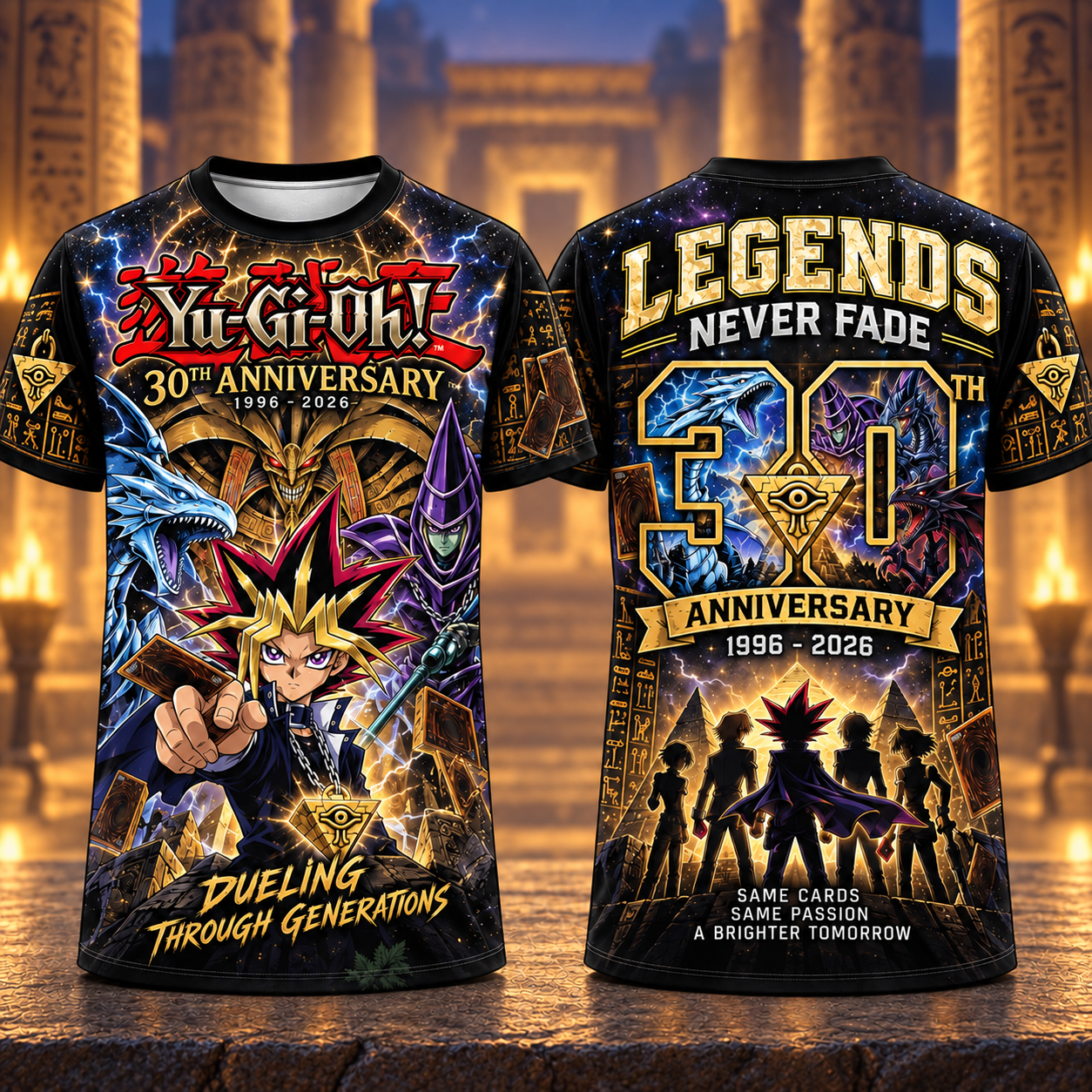YGO 30th Anniversary AOP T-Shirt Sweatshirt Hoodie