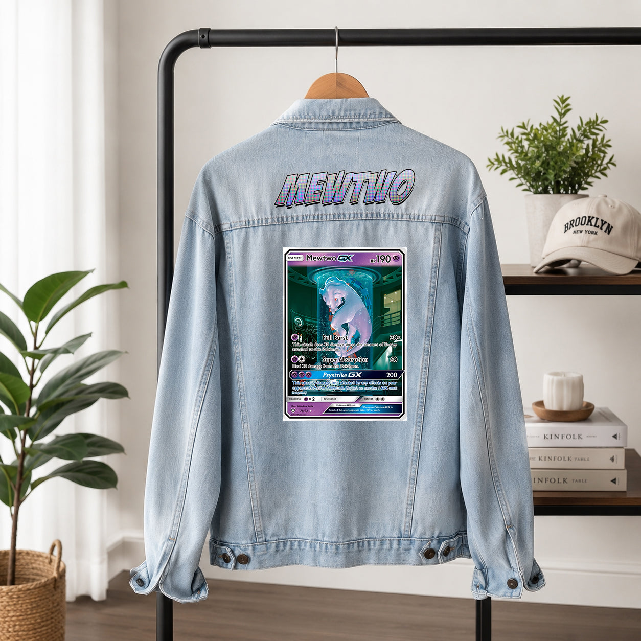 PKM Mewtwo Custom Lightweight Denim Jacket