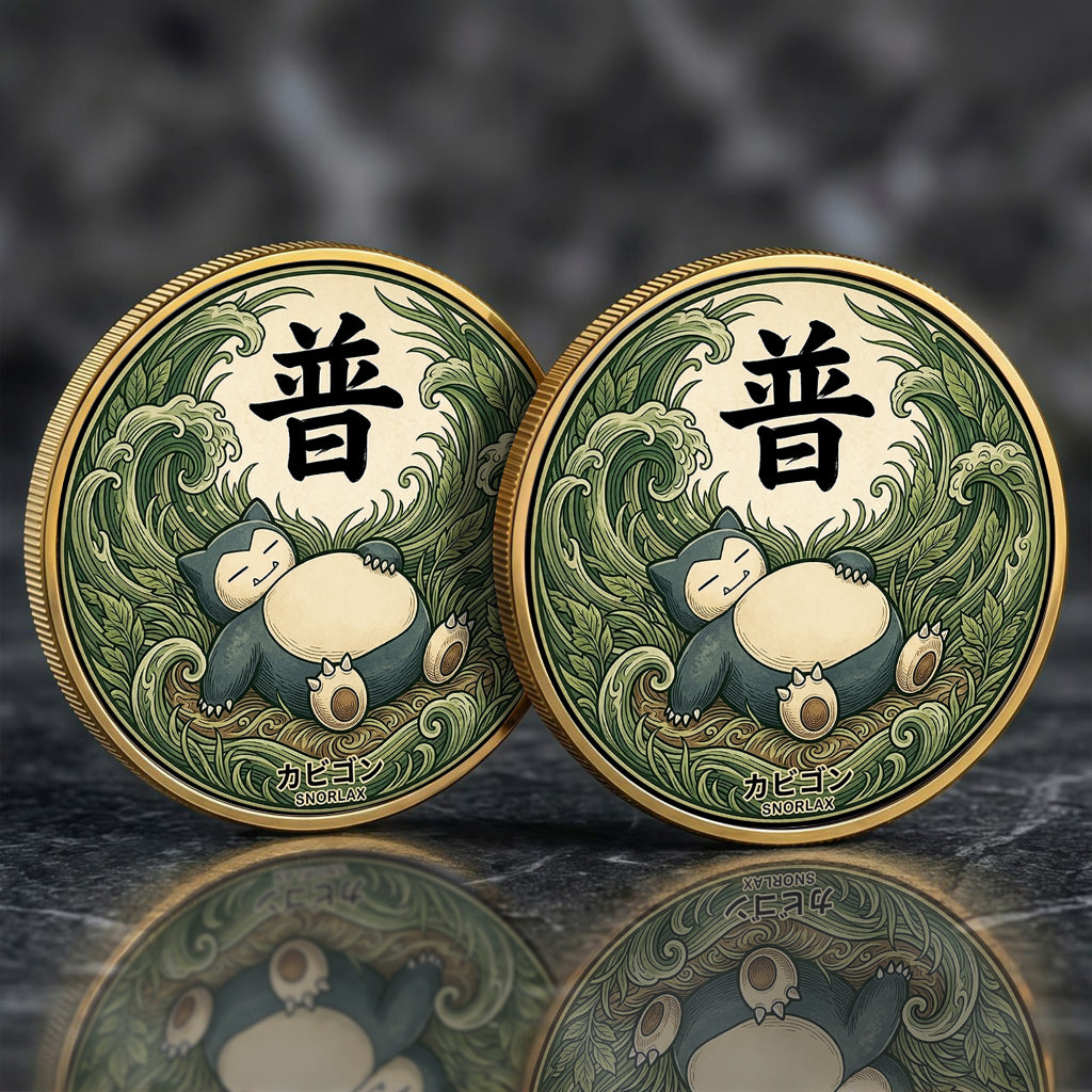 PKM Snorlax Kanji Commemorative Coin – Limited Edition Collector’s Coin