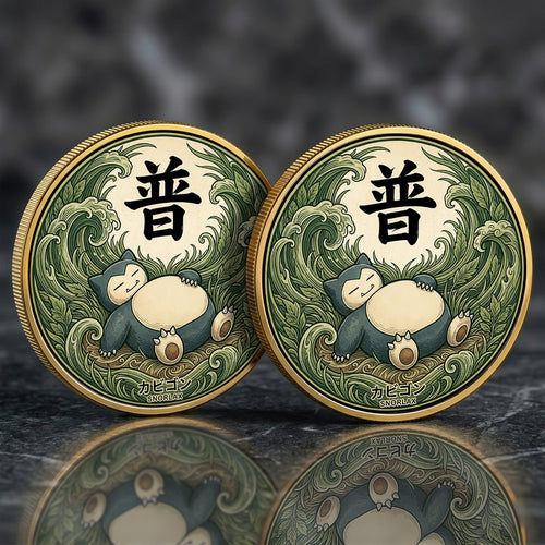 PKM Snorlax Kanji Commemorative Coin – Limited Edition Collector’s Coin