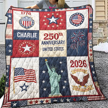 United States 250th Anniversary Custom Quilt